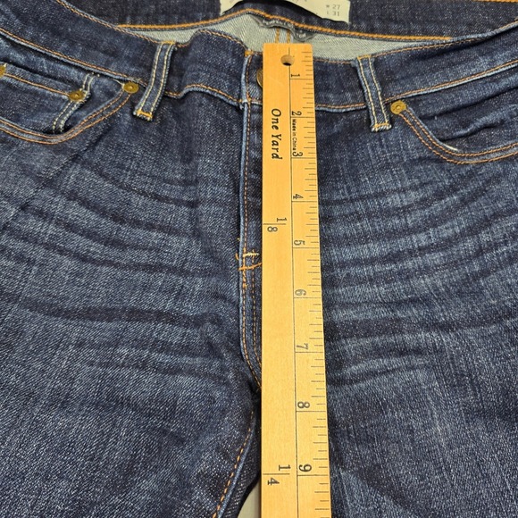 Y2k Abercrombie & Fitch Erin Slim Bootcut Jeans Dark Wash Stretch 4S W27 L31 - Picture 6 of 10